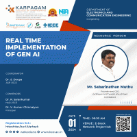 Real Time Implementation of Gen AI 2024 Workshop Poster
